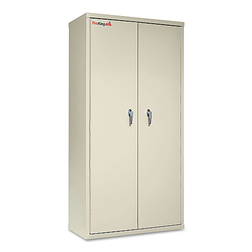 FireKing Storage Cabinet, 36w x 19.25d x 72h, UL Listed 350 Degree, Parchment (CF7236D)
