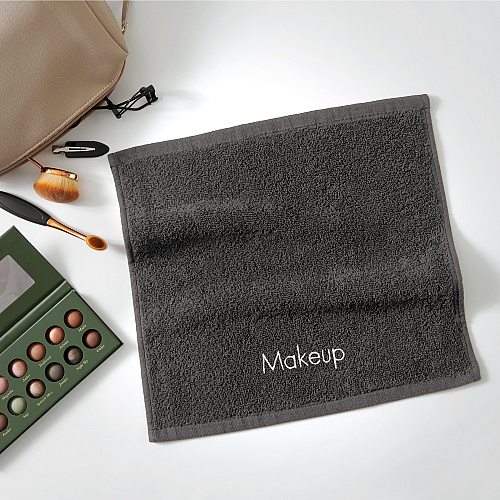 Cotton Makeup Washcloth 13x13 Gray - Case Of 144 (MKUP-1313-GY-CS)