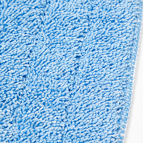 Microfiber Flat Wet Mop Pads Economy 18" Blue - Pack Of 12 (M830018B-F)