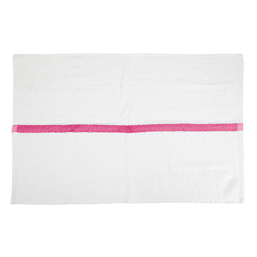 Power Gym Hand Towel 16x27 Pink Stripe - Pack Of 12 (PWR-1627-3PKCS)