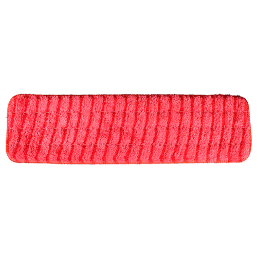 Microfiber Scrubbing Wet Mop 18" Red, Bag Of 12 (LWRS18)