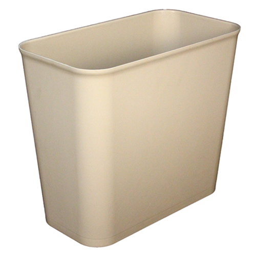Wastebasket Fire Resistant 27 Qt Beige, Case Of 6 (7695-15)