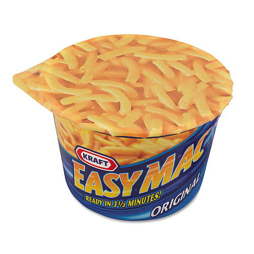 Kraft Easy Mac Macaroni and Cheese, Micro Cups, 2.05 oz, 10/Carton (01641)