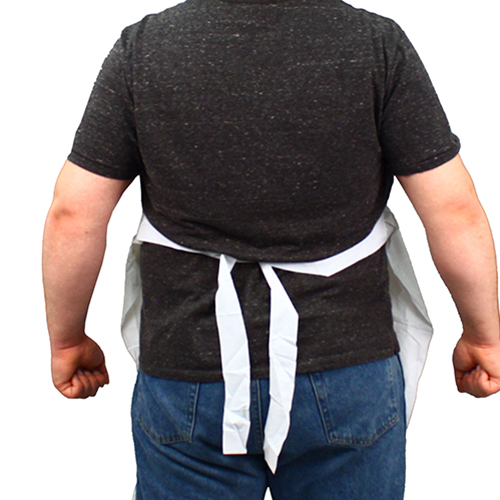 Die Cut Vinyl Apron 8 Mil 35x48 White, Case Of 72 (ME8W-48)