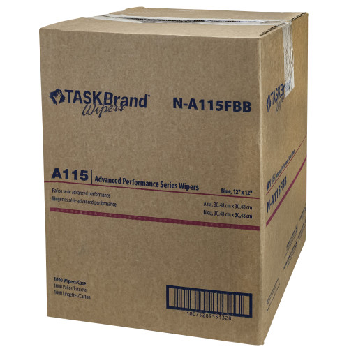 Taskbrand A115 Spunlace Flat Wiper - Case Of 1000 (N-A115FBB)