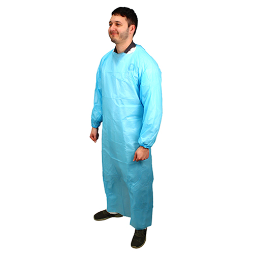 Impact 60 In. Isolation Gown L/s Elastic Wrists, Blue, 100/cs, Case Of 100 (MCPE-60B)