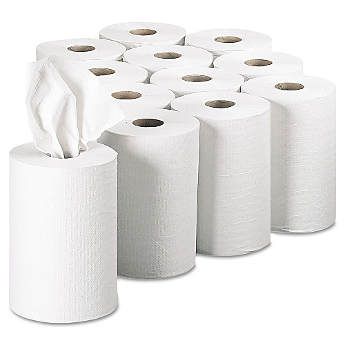 Georgia Pacific Professional Pacific Blue Basic Nonperforated Paper Towels, 1-Ply, 7.88" x 350 ft, White, 12 Rolls/Carton (28706)