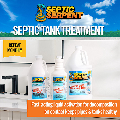 Septic Serpent Septic Tank Cleaner 128 Oz (1 Gallon), 1 Each (P-SEPTIC-128)