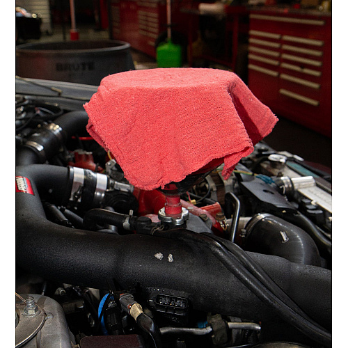 Messy Mechanic Shop Towels 12x14 Red - Bag Of 50 (AT-STB50-BG)