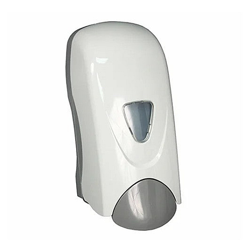 Lotion Soap Dispenser With Refillable Bottle, 1000ml Capacity, Push Bar Design, Durable Abs Plastic, White & Gray, Case Of 12 (9390)