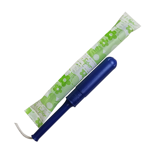 Comfort Plus Plastic Applicator Tampon, Bulk Pack, Super Absorbency, 500/cs, Case Of 500 (PS500)