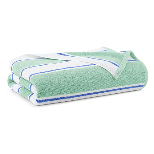 Aston & Arden Pinstriped Beach Towel 35x70 Green/blue - Case Of 8 (BT-PINSTR-25GB-CS)