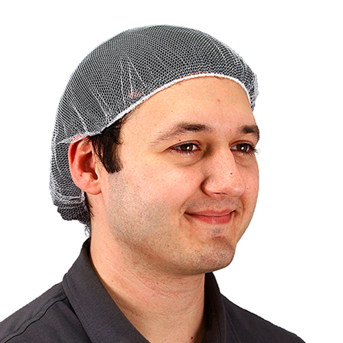 24 In. Heavyweight Polyester Hairnet White, Case Of 1000 (MC-24-1000/W)