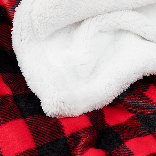 Buffalo Plaid Throw 50x70 - Red & Black (hanger) - Case Of 12 (THROW-BUFPL-50X70-H-CS)