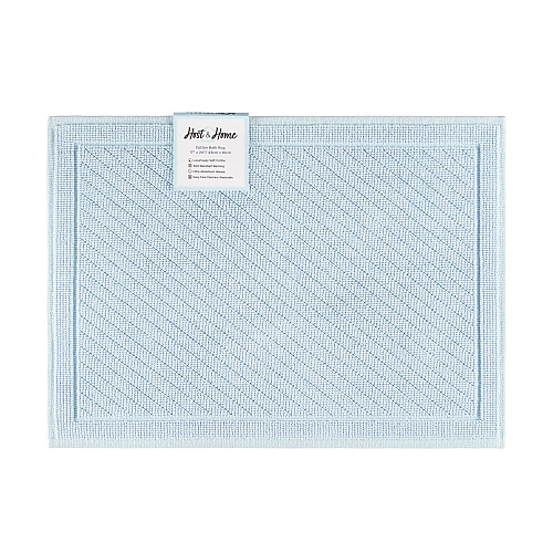 Host & Home Cotton Bath Mat 17x24 Light Blue - 1 Each (P-HH-BM-1724-LB)