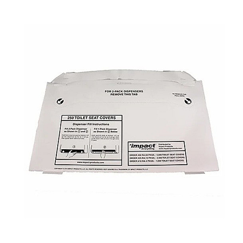 Rest Assured Green Seal Toilet Seat Covers, 1/2 Fold, Rest Assured100% Recycled, Biodegradable, Eco-friendly Disposable Protection, 5000 Per Case, Case Of 5000 (25187973)