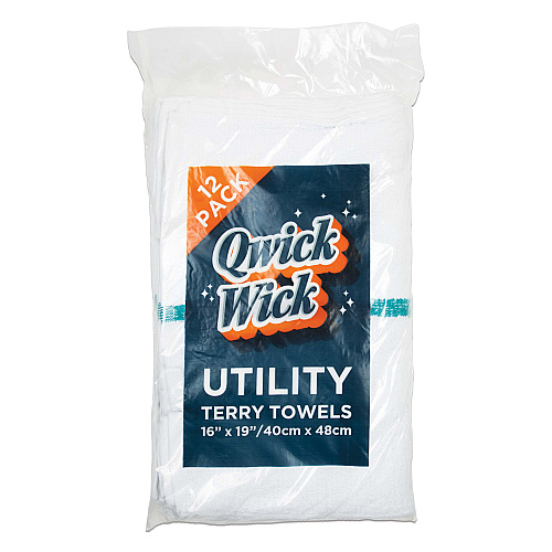 Qwick Wick Bar Mop Towel 30oz Green Stripe - Case Of 60 (N030-GR-5DZ)
