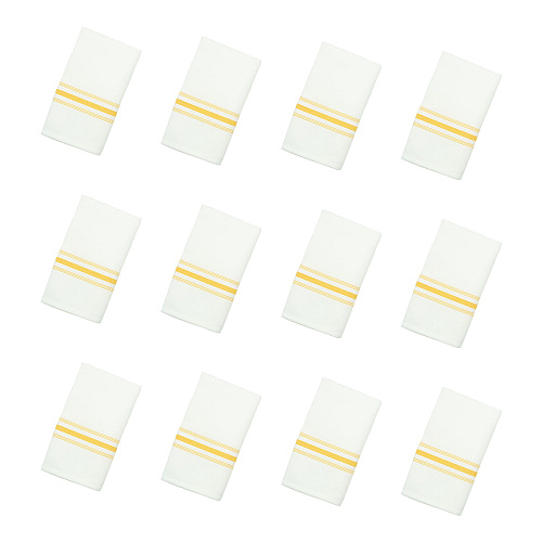Mariposa Bistro Napkin 18x22 Gold Stripe - Case Of 120 (BISTRO-GLD-CS)