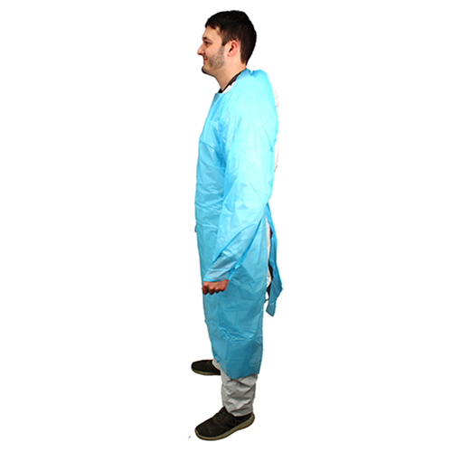 Impact 50 In. Isolation Gown L/s Elastic Wrists, Blue, 100/cs, Case Of 100 (MCPE-50B)