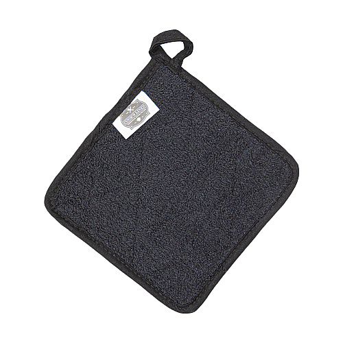 Cooks Linen Pot Holder 7x7 Black - Case Of 144 (POT-BLACK-CS)