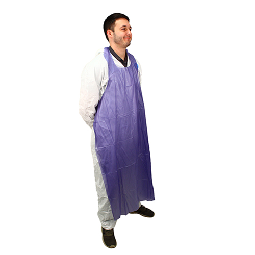 Die Cut Vinyl Apron 6 Mil 35x48 Blue, Case Of 72 (ME6B-48)