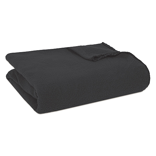 Cozy Soft Polar Fleece Throw 50x60 Black - Case Of 24 (FLC-PLR-5060-6PK-BK)