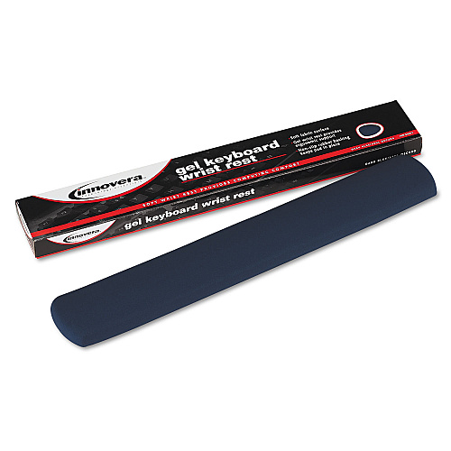 Innovera Fabric-Covered Gel Keyboard Wrist Rest, 19 x 2.87, Blue (IVR50457)