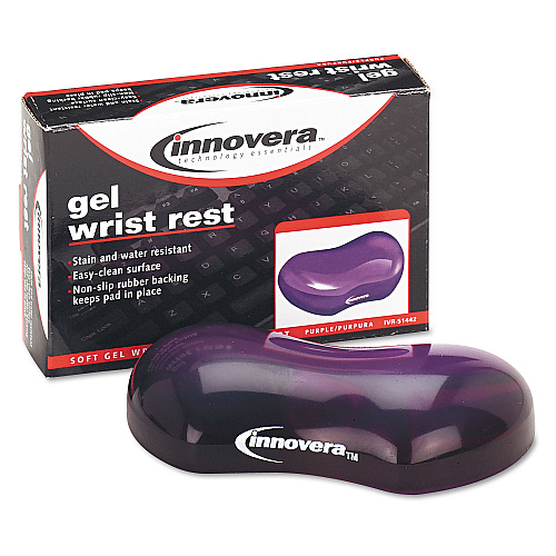 Innovera Gel Mouse Wrist Rest, 4.75 x 3.12, Purple (IVR51442)