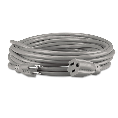 Innovera Indoor Heavy-Duty Extension Cord, 15 ft, 13 A, Gray (IVR72215)