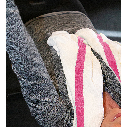 Power Gym Bath Towel 22x44 Pink Stripe, Pack Of 6 (PNP-PWR-2244-6PKCS)