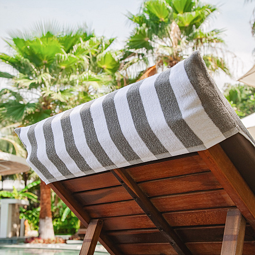 California Cabana Chaise Cover 30x85 Grey - Pack Of 2 (CC-CABANA-GY)