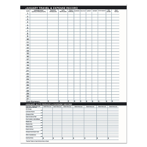 House of Doolittle Recycled Two Year Monthly Planner with Expense Logs, 8.75 x 6.88, Black Cover, 24-Month: Jan 2026 to Dec 2027 (268002)