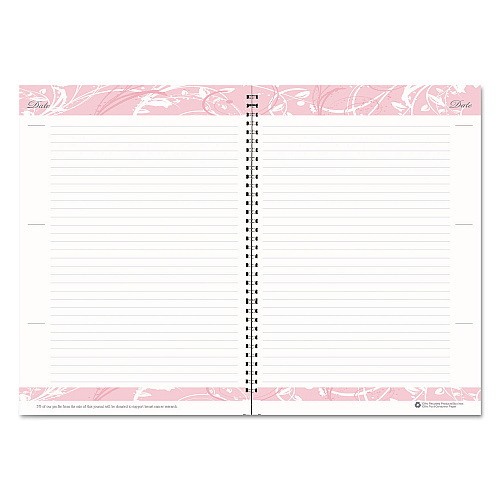 House of Doolittle Breast Cancer Awareness Recycled Ruled Monthly Planner/Journal, 10 x 7, Pink Cover, 12-Month (Jan to Dec): 2026 (5226)