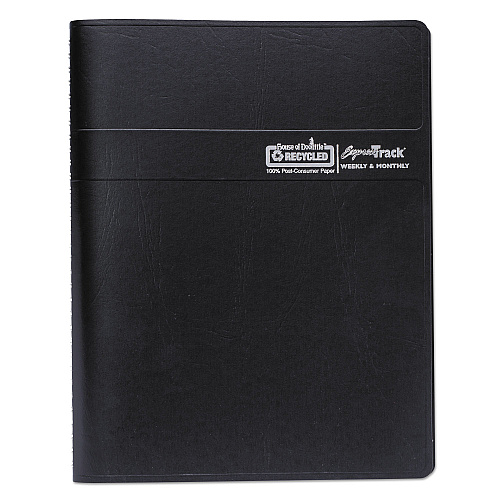 House of Doolittle Express Track Recycled Weekly Appointment Book/Monthly Planner, 11 x 8.5, Black Cover, 13-Month: Jan 2026 to Jan 2027 (29602)