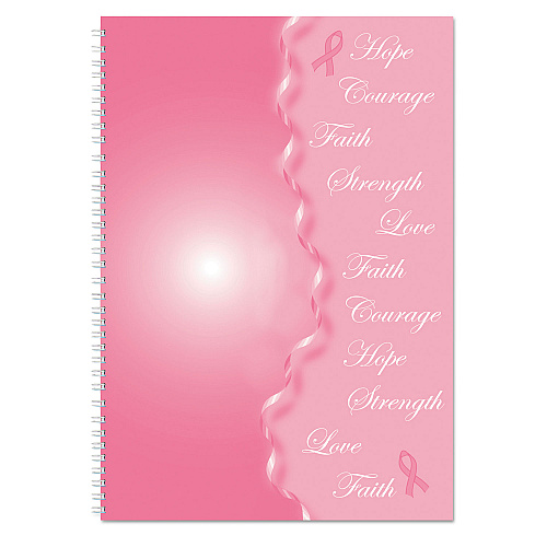 House of Doolittle Breast Cancer Awareness Recycled Ruled Monthly Planner/Journal, 10 x 7, Pink Cover, 12-Month (Jan to Dec): 2026 (5226)