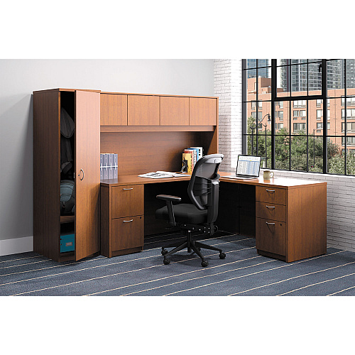 HON VL531 Mesh High-Back Task Chair with Adjustable Arms, Supports Up to 250 lb, 18" to 22" Seat Height, Black (VL531MM10)