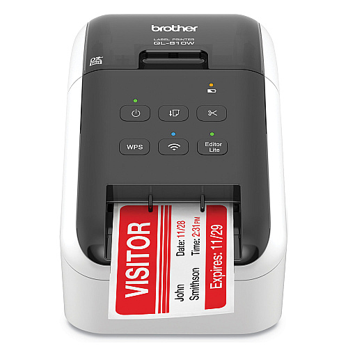 Brother QL-810W Ultra-Fast Label Printer with Wireless Networking, 110 Labels/min Print Speed, 5 x 9.38 x 6