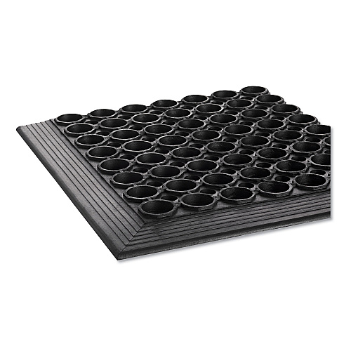 Crown Mats Safewalk-Light Drainage Safety Mat, Rubber, 36 x 60, Black (WSCT35BK)