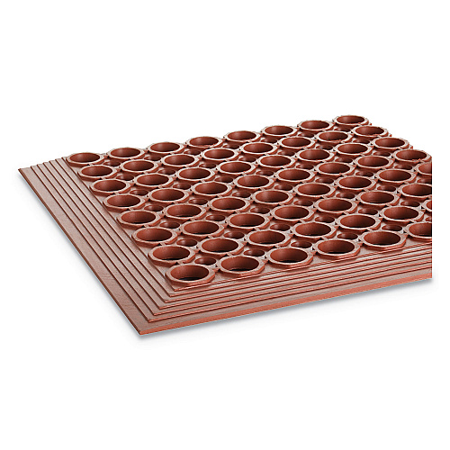 Crown Mats Safewalk-Light Heavy-Duty Anti-Fatigue Mat, Rubber, 36 x 60, Terra Cotta (WSCT35TC)