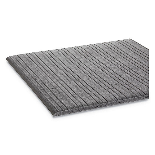 Crown Mats Ribbed Anti-Fatigue Mat, Vinyl, 36 x 120, Gray (FL3610GY)