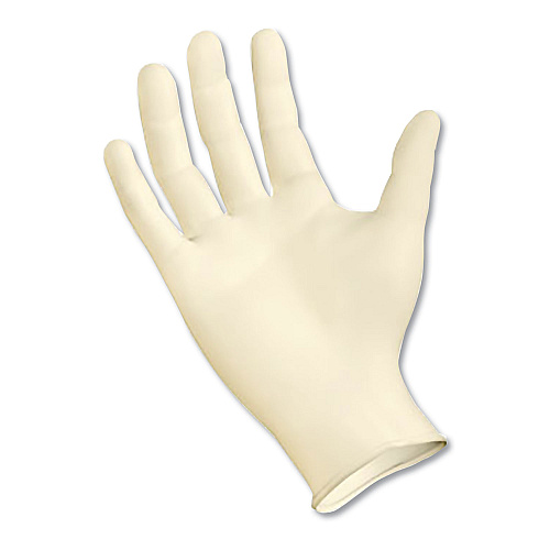 Boardwalk Powder-Free Latex Exam Gloves, Small, Natural, 4 4/5 mil, 1,000/Carton (BWK351SCT)