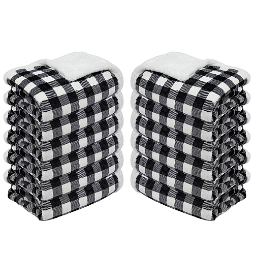 Buffalo Plaid Throw 50x70 - Black & White - 1 Blanket (THROW-BLKPLD-50X70)