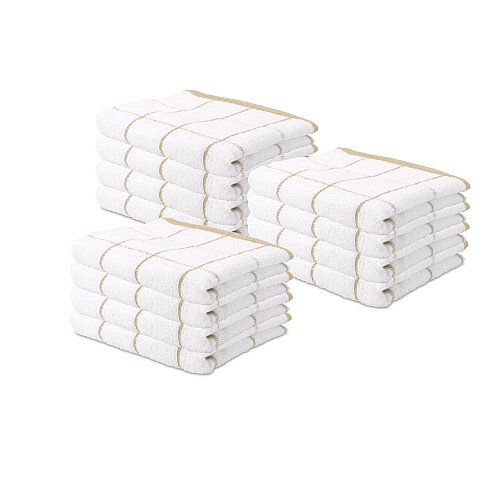Cooks Linen Kitchen Towel 15x25 Tan - Pack Of 12 (KT-TAN)