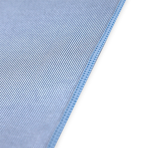 Microfiber Cloths Glass 270 Gsm Blue 16x16 15 Dz/cs, Pack Of 12 (MFCGL2701616BL)