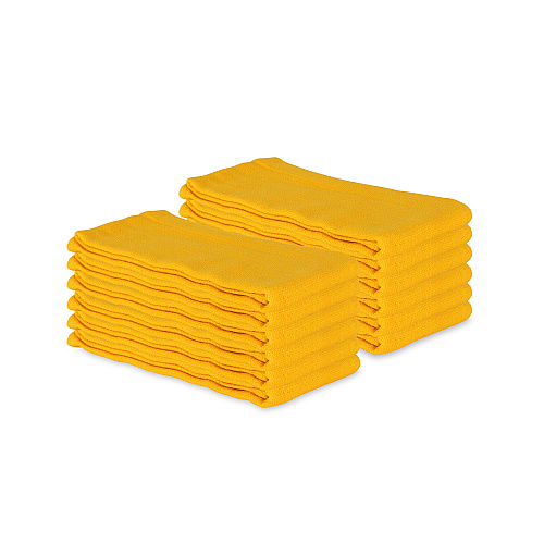 Huck Cotton Cleaning Towels 16x26 Yellow - Pack Of 12 (ABSBNT-YELW)