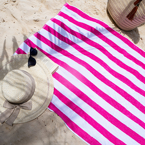 Cali-cabana Beach Towels 30x60 Pink - Case Of 32 (CALICABANA-PNK-CS)