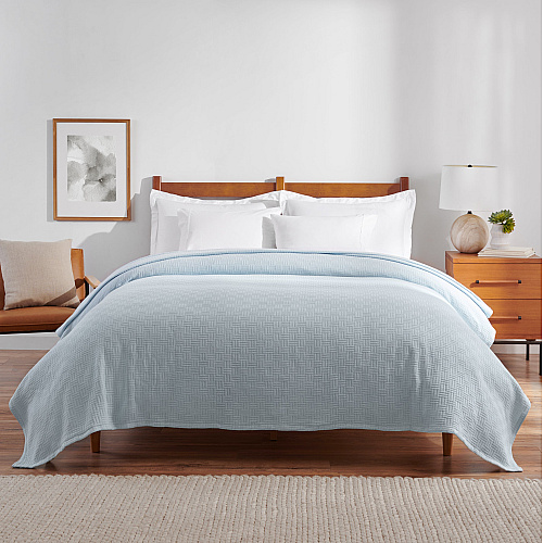Host & Home Cotton Bed Blanket Queen Light Blue - 1 Each (P-BKCOT-9090-LB)