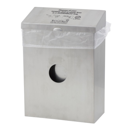 Scensibles Combination Receptacle Dispenser, Stainless Steel, 11"x8"x4", 1 Each, 10/cs (CDSS)