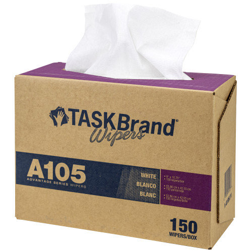 Taskbrand A105 Spunlace Interfold Wiper - Case Of 900 (N-A105IDW)