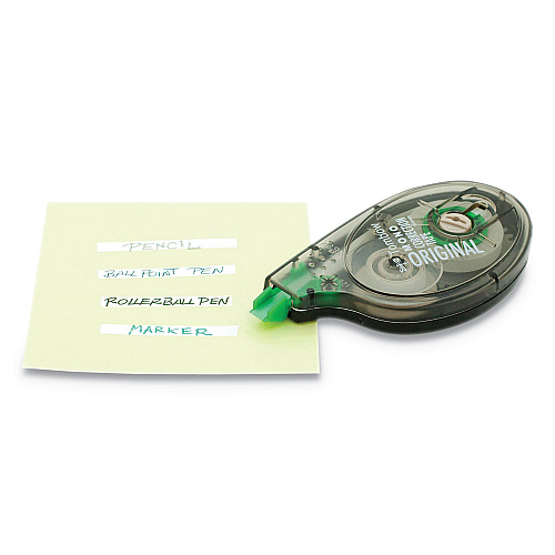 Tombow MONO Correction Tape, Non-Refillable, Gray/Clear Applicator, 0.17" x 394", White Tape, 2/Pack (68627)